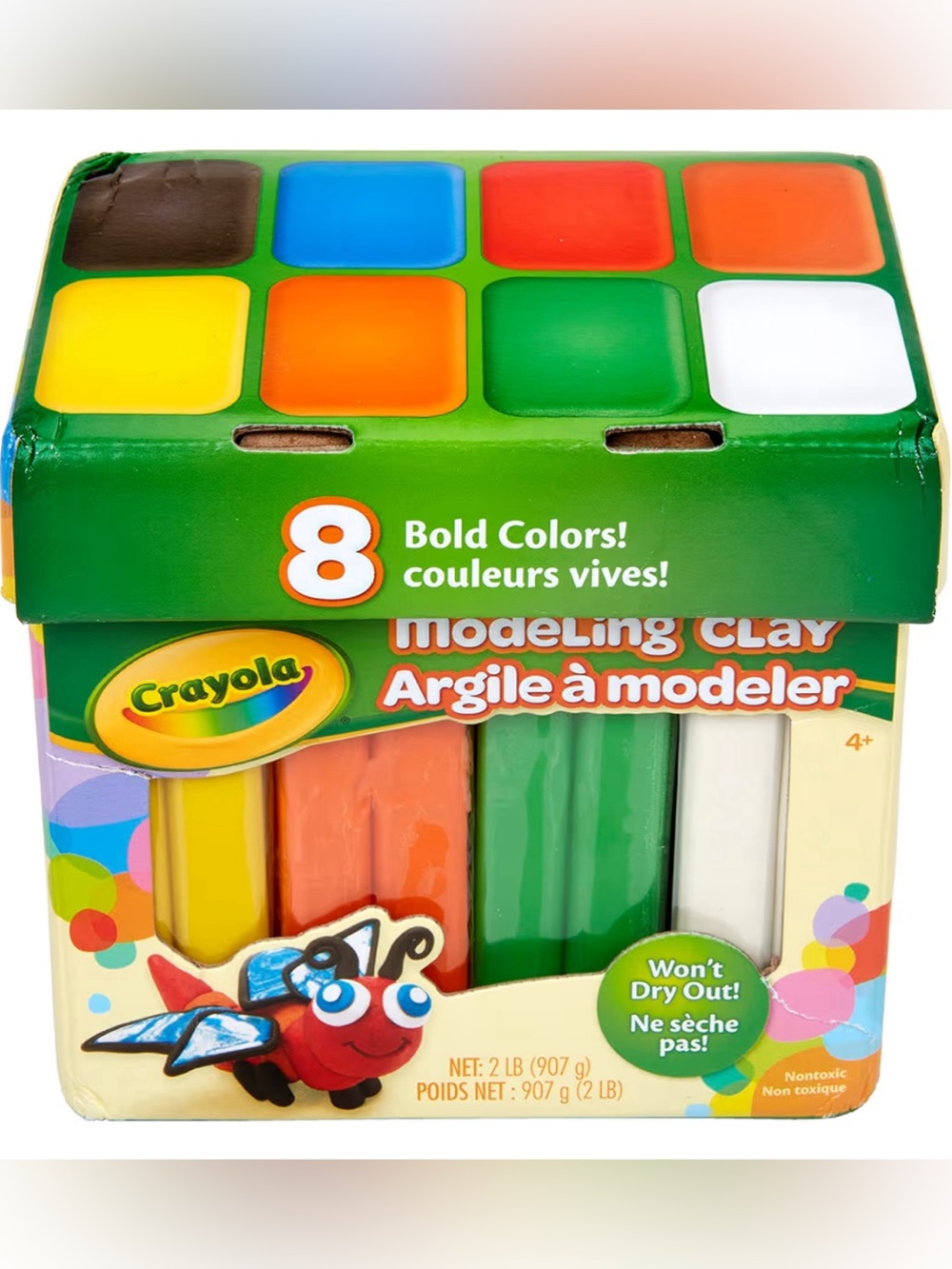 Crayola Modeling Clay - Brown, Blue, Red, Orange, Yellow, Green, White
